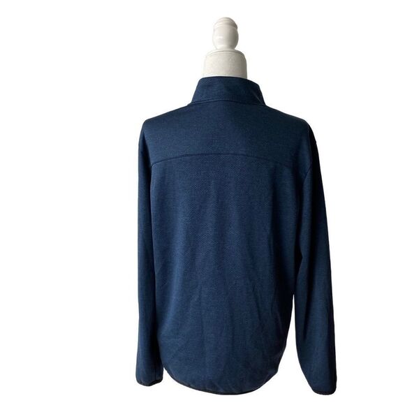 Reebok Men’s One Series Bio Knit ¼ Zip Shirt Blue Athletic Exercise Lightweight - Picture 3 of 14